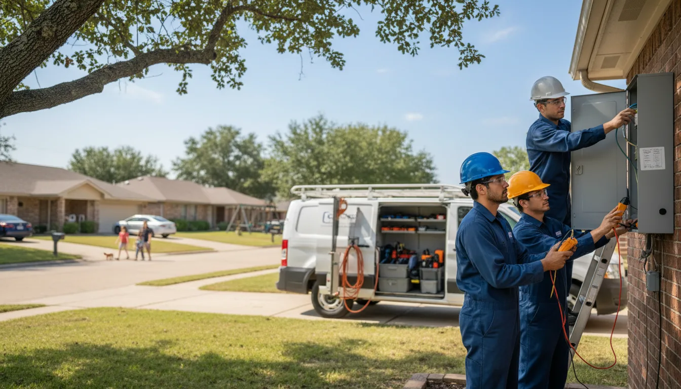 Certified electrician providing emergency electrical services in Lorena, TX